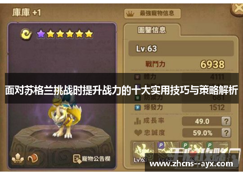 面对苏格兰挑战时提升战力的十大实用技巧与策略解析