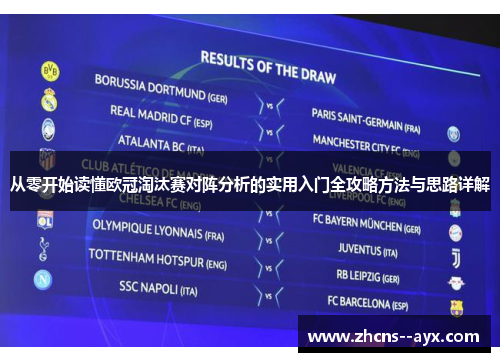 从零开始读懂欧冠淘汰赛对阵分析的实用入门全攻略方法与思路详解